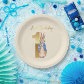 Peter der Rabbit zum ersten Geburtstag Pappteller (Party)