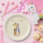 Peter der Rabbit zum ersten Geburtstag Pappteller (Party)
