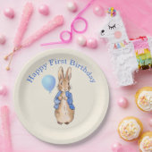 Peter der Rabbit zum ersten Geburtstag Pappteller (Party)