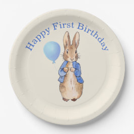 Peter der Rabbit zum ersten Geburtstag Pappteller