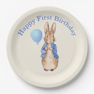 Peter der Rabbit zum ersten Geburtstag Pappteller