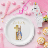 Peter der Rabbit zum ersten Geburtstag Pappteller (Party)