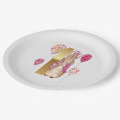 Peter der Rabbit zum ersten Geburtstag Pappteller (Schrägansicht)