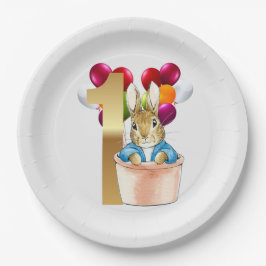 Peter der Rabbit zum ersten Geburtstag Pappteller