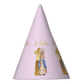 Peter der Rabbit zum ersten Geburtstag Partyhütchen (Rechts)