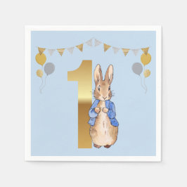 Peter der Rabbit zum ersten Geburtstag Serviette