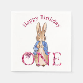 Peter der Rabbit zum ersten Geburtstag Serviette