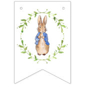 Peter des Kaninchens mit grünem Flügeldraath Wimpelkette (Zweite Fahne)