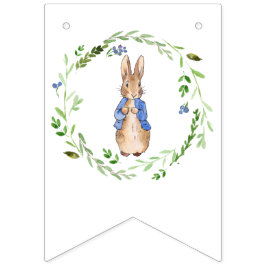 Peter des Kaninchens mit grünem Flügeldraath Wimpelkette