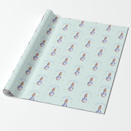 Peter die Kaninchen Babydusche Geschenkpapier (Ungerollt)