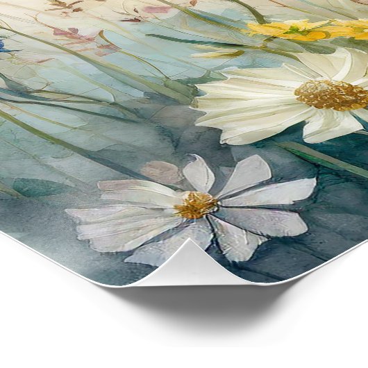 Peter die kaninchenblaue Jacke mit Ballons Poster (Ecke)