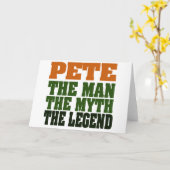 Peter - die Legende Karte (Gelbe Blume)