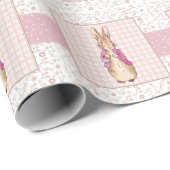 Peter die Rabbit Pink Jacke Geschenkpapier (Rolleneckpunkt)