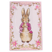 Peter die Rabbit Pink Jacke Mittlere Geschenktüte (Vorderseite)
