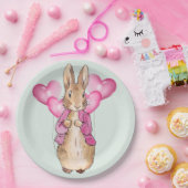 Peter die Rabbit Pink Jacke Pappteller (Party)