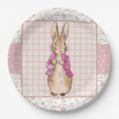 Peter die Rabbit Pink Jacke Pappteller (Vorderseite)