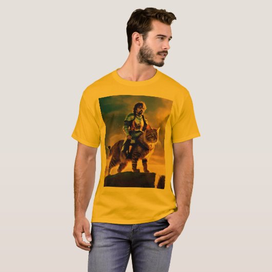 Peter Dinklage sitzt auf Katzenspitze T-Shirt (Vorne ganz)