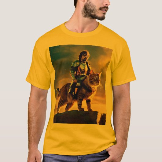 Peter Dinklage sitzt auf Katzenspitze T-Shirt (Vorderseite)