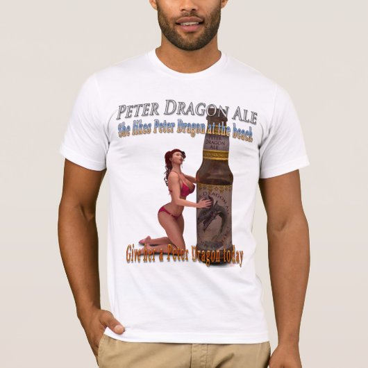 Peter Dragon Ale Beach T-Shirt (Vorderseite)