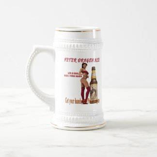 Peter Dragon Ale Leben ist gut Bierglas