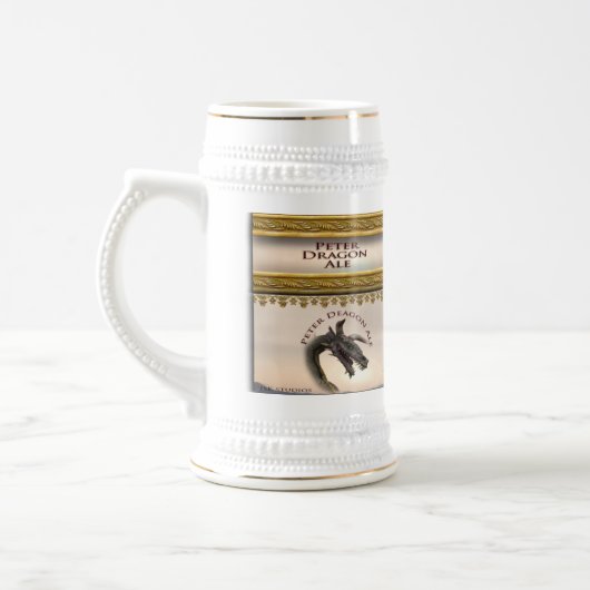 Peter Dragon Ale Stein Bierglas (Links)