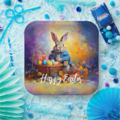 Peter Easter Bunny mit Ostereier Happy Osterfeier Pappteller (Party)