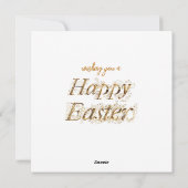 Peter Easter Bunny mit Ostereiern Feiertagskarte (Rückseite)