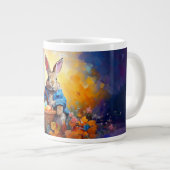 Peter Easter Bunny mit Ostereiern Jumbo-Tasse (Vorderseite Rechts)