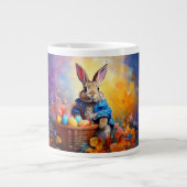 Peter Easter Bunny mit Ostereiern Jumbo-Tasse (Vorderseite)