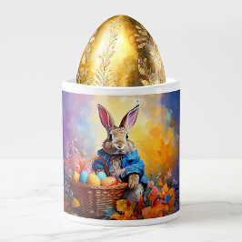 Peter Easter Bunny mit Ostereiern Jumbo-Tasse
