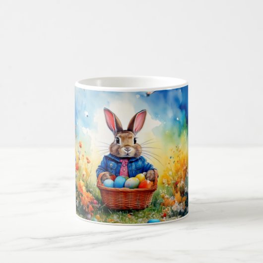 Peter Easter Bunny mit Ostereiern Kaffeetasse (Mittel)