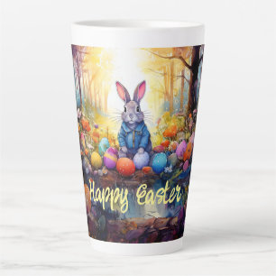 Peter Easter Bunny mit Ostereiern Milchtasse
