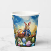 Peter Easter Bunny mit Ostereiern Pappbecher (Vorderseite)