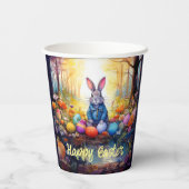 Peter Easter Bunny mit Ostereiern Pappbecher (Rückseite)
