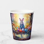 Peter Easter Bunny mit Ostereiern Pappbecher (Vorderseite)