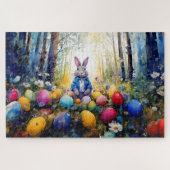 Peter Easter Bunny mit Ostereiern Puzzle (Horizontal)