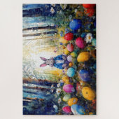 Peter Easter Bunny mit Ostereiern Puzzle (Vertikal)