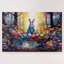Peter Easter Bunny mit Ostereiern Puzzle