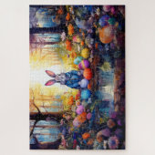 Peter Easter Bunny mit Ostereiern Puzzle (Vertikal)