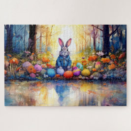 Peter Easter Bunny mit Ostereiern Puzzle