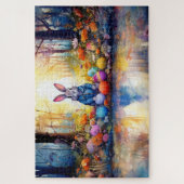 Peter Easter Bunny mit Ostereiern Puzzle (Vertikal)