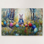 Peter Easter Bunny mit Ostereiern Puzzle (Horizontal)