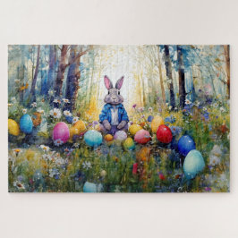 Peter Easter Bunny mit Ostereiern Puzzle