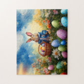 Peter Easter Bunny mit Ostereiern Puzzle (Vertikal)