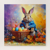 Peter Easter Bunny mit Ostereiern Puzzle (Vertikal)