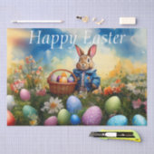 Peter Easter Bunny mit Ostereiern Seidenpapier (Handwerk)