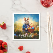 Peter Easter Bunny mit Ostereiern Serviette (Beispiel)