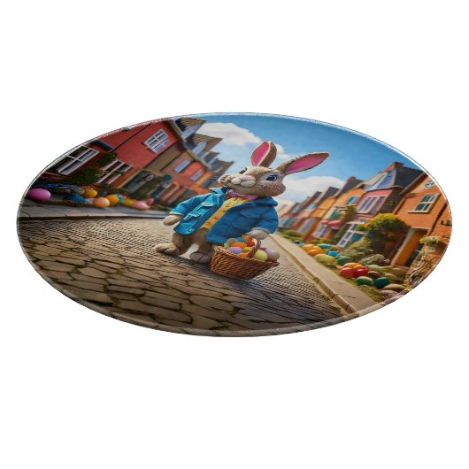 Peter Easter Bunny Ostereier Körbchen Schneidebrett (Ecke)