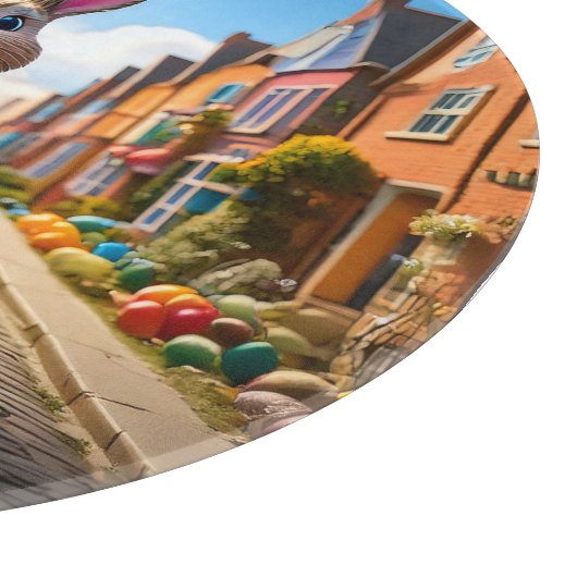 Peter Easter Bunny Ostereier Körbchen Schneidebrett (Ecke)