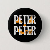 Peter Fall Season Pumpkin Button (Vorderseite)